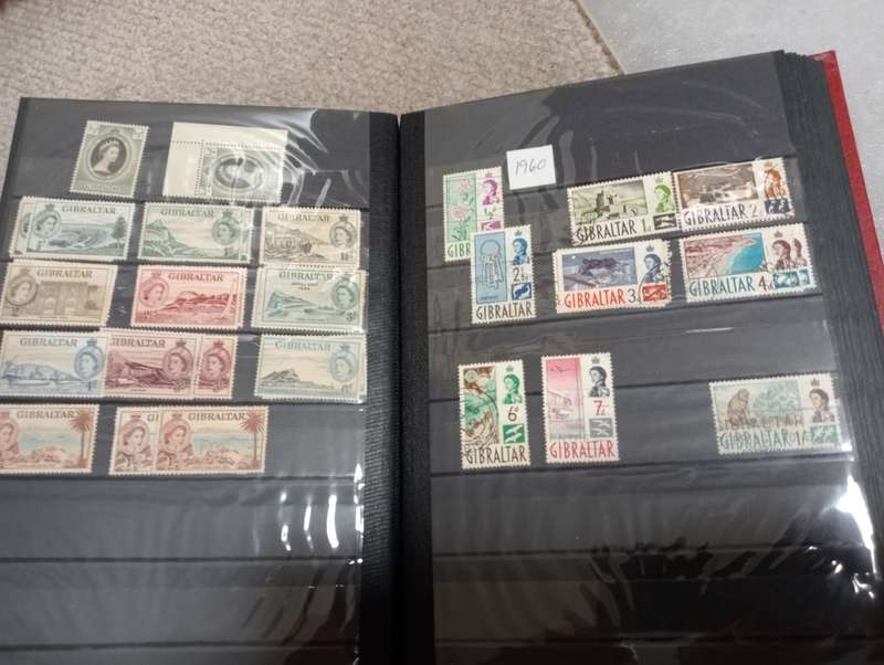 GIBRALTAR-STOCK BOOK-QV-QEII NOT ALL SHOWN,SOME CONDITION ISSUES-HIGH CAT VALUE !!