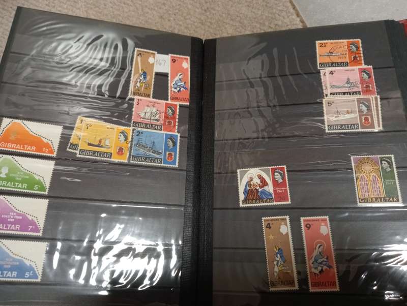 GIBRALTAR-STOCK BOOK-QV-QEII NOT ALL SHOWN,SOME CONDITION ISSUES-HIGH CAT VALUE !!