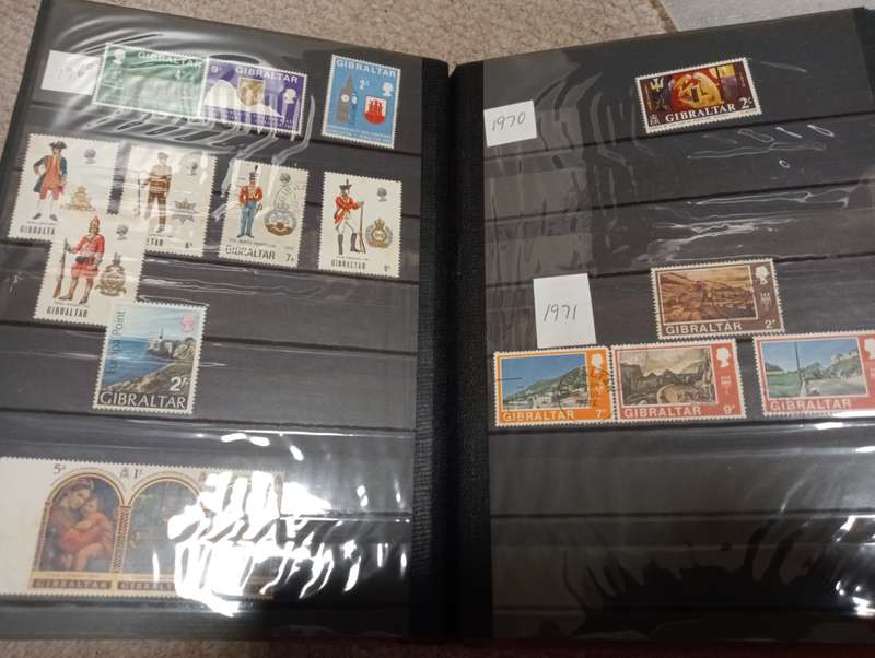 GIBRALTAR-STOCK BOOK-QV-QEII NOT ALL SHOWN,SOME CONDITION ISSUES-HIGH CAT VALUE !!