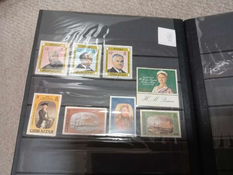 GIBRALTAR-STOCK BOOK-QV-QEII NOT ALL SHOWN,SOME CONDITION ISSUES-HIGH CAT VALUE !!