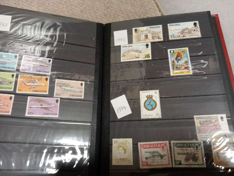 GIBRALTAR-STOCK BOOK-QV-QEII NOT ALL SHOWN,SOME CONDITION ISSUES-HIGH CAT VALUE !!