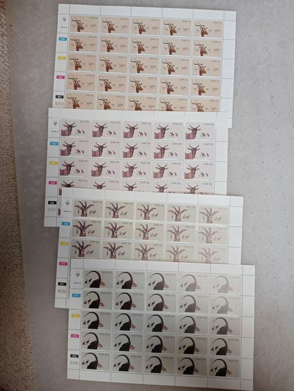 SWA-VERY SCARCE SETS AS FULL SHEETS WHALES, BIRDS ETC SEE ALL BELOW !! ALL UMM