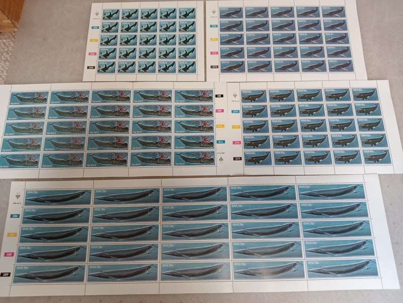 SWA-VERY SCARCE SETS AS FULL SHEETS WHALES, BIRDS ETC SEE ALL BELOW !! ALL UMM