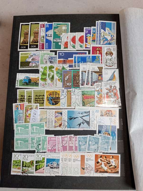 DDR-VERY BIG PACKED STOCK BOOK WITH USED/MINT SETS ETC  -MUST SEE BELOW