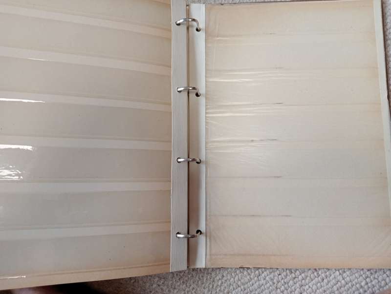 CLEAN EMPTY STOCK BOOK-10 LARGE DOUBLE SIDED.