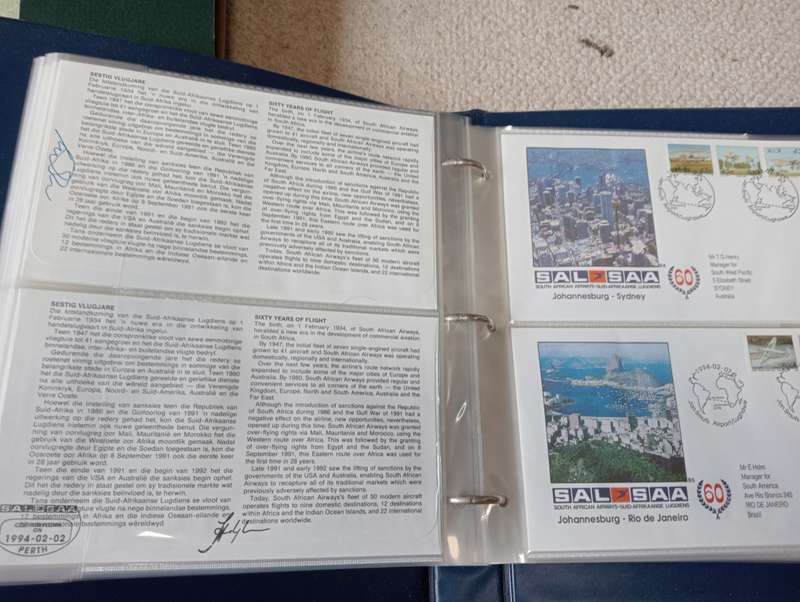 SCARCE AIR FLIGHT COVERS COMPLETE-ONE NORMAL THE OTHER ALL SIGNED COVERS-SEE BELOW