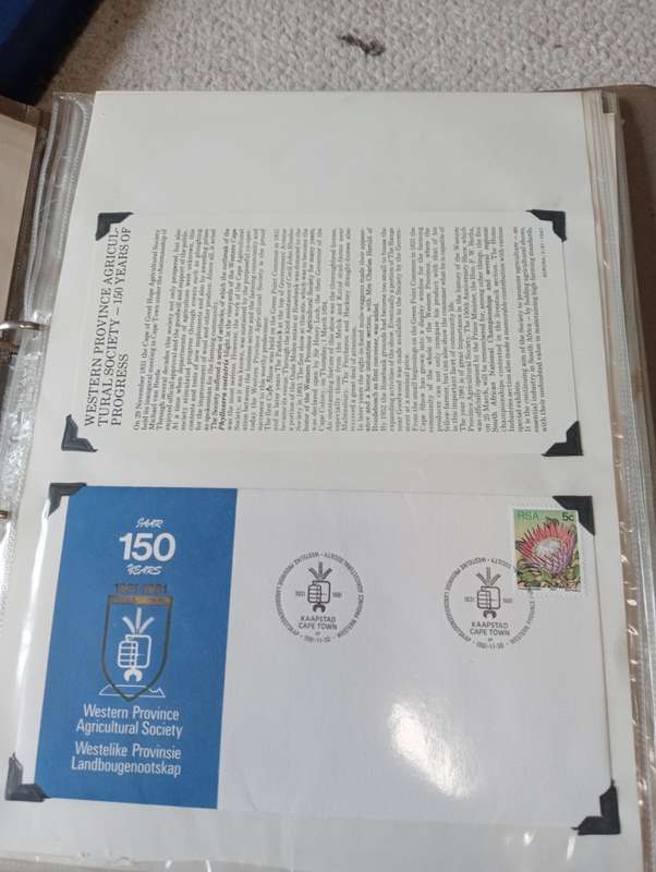 STOCK BOOK WITH PLASTIC PAGES WITH COVERS AND DOCUMENTATION-NOT ALL SHOWN