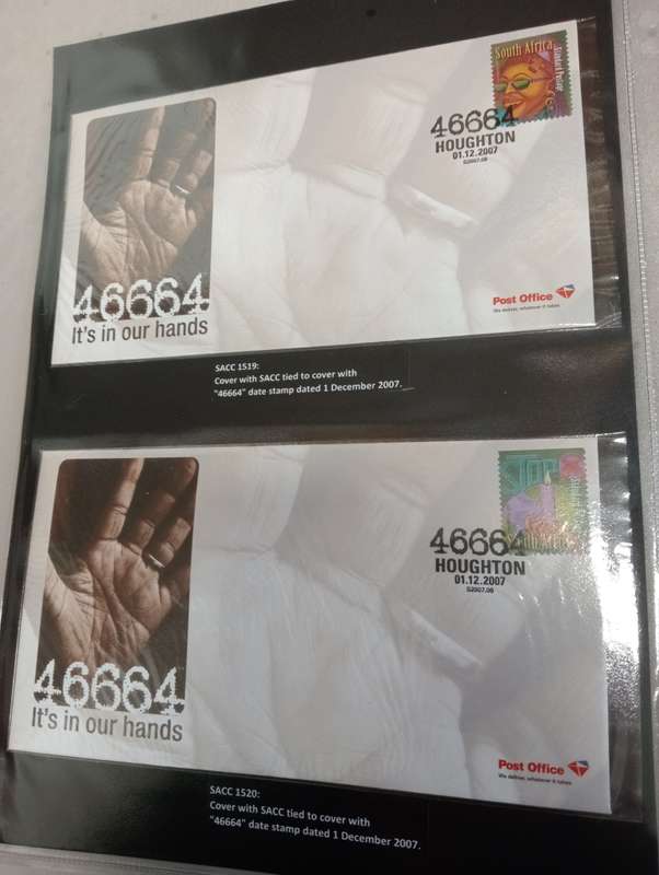 RSA-SCARCE OFFICIAL COVERS ISSUED 2002 STAMPED 2007 !! ON THEM ALL SEE DETAILS BELOW