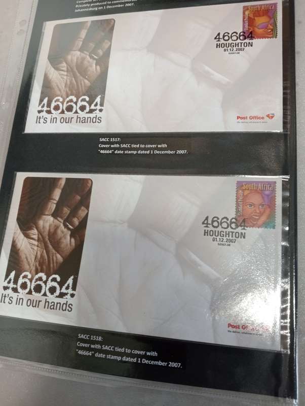 RSA-SCARCE OFFICIAL COVERS ISSUED 2002 STAMPED 2007 !! ON THEM ALL SEE DETAILS BELOW