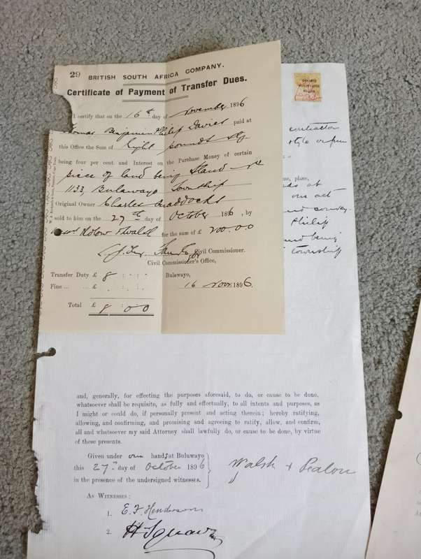 BSAC   SCARCE SUPERB AND CLEAN FOR THESES   REVENUE DOCUMENTS-NB SEE ALL BELOW !!
