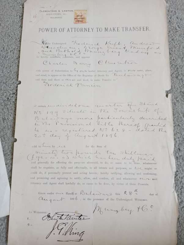BSAC   SCARCE SUPERB AND CLEAN FOR THESES   REVENUE DOCUMENTS-NB SEE ALL BELOW !!