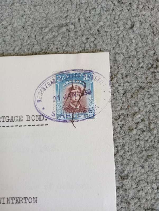 UNION + S.RHODESIA    SCARCE SUPERB AND CLEAN FOR THESES   REVENUE DOCUMENTS-NB SEE ALL BELOW !!