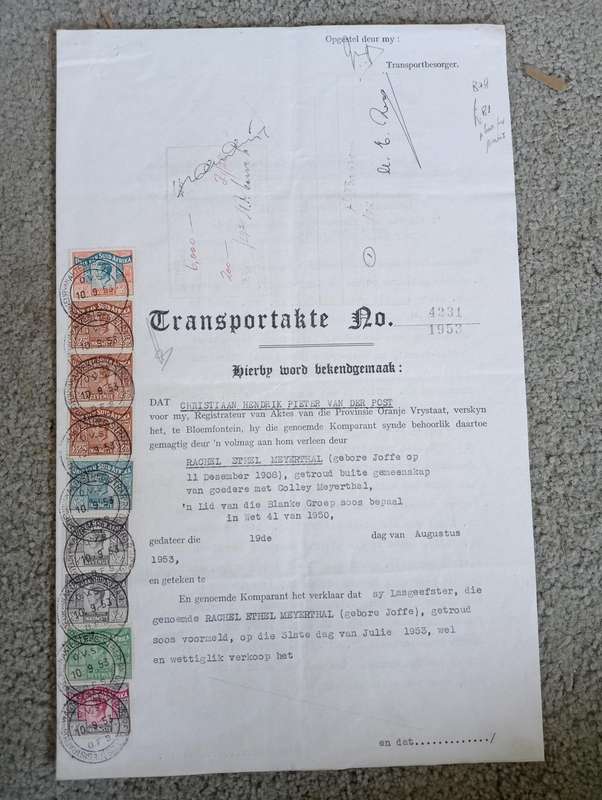 UNION + S.RHODESIA    SCARCE SUPERB AND CLEAN FOR THESES   REVENUE DOCUMENTS-NB SEE ALL BELOW !!