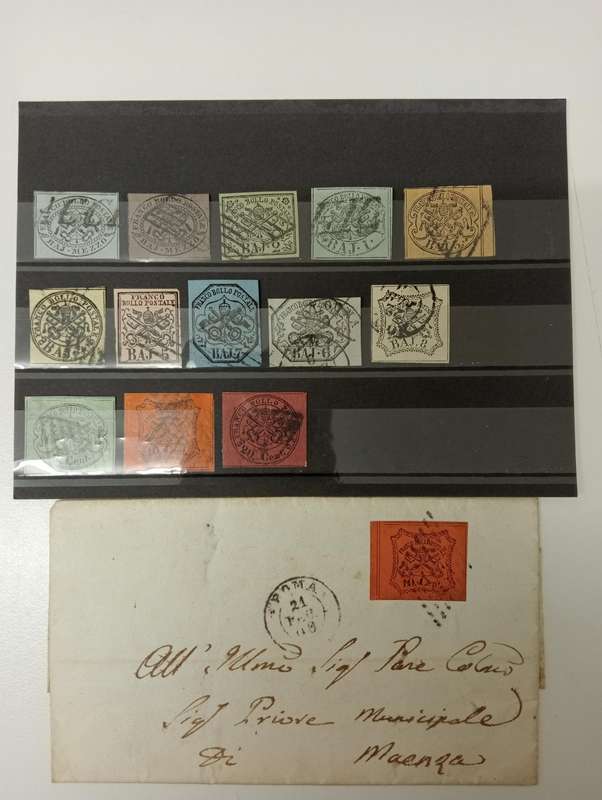 PAPAL STATES A VERY SCARCE COLLECTION INCLUDING AN ENTIRE -SEE THE DETAILS BELOW
