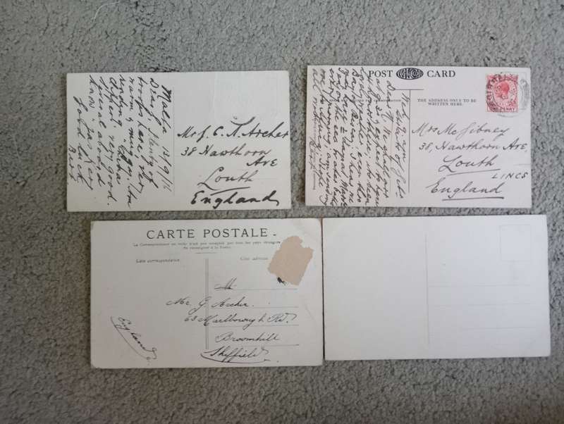 LOVELY EARLY 1900`S POSTCARDS-SEE BACKS BELOW-BUY NOW`S GET A FREE SIMILAR CARD !