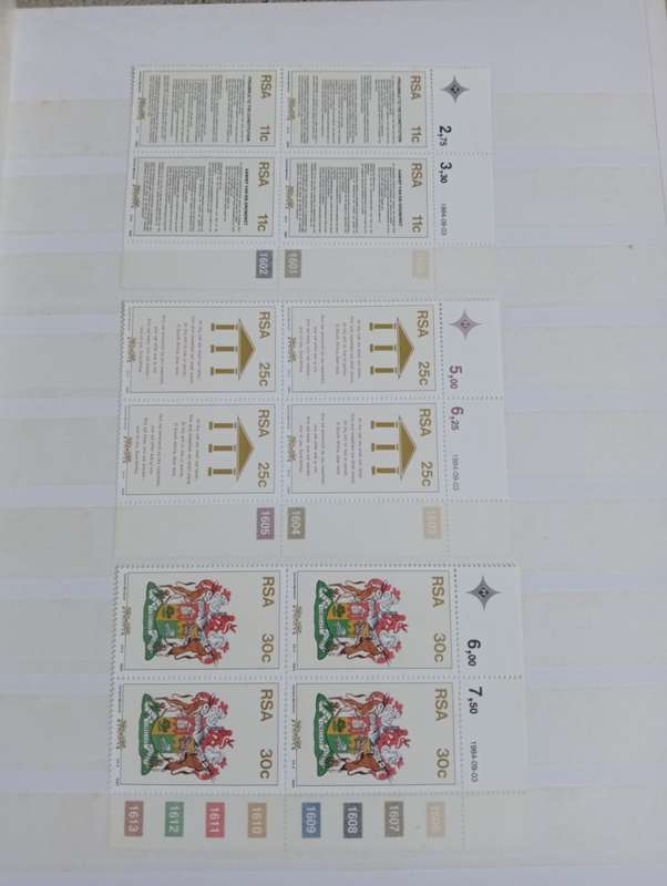 LARGE STOCK BOOK WITH LOVELY SWA SETS FROM VOORTREKKER TO WARS ETC AND MANT RSA CONTROLS SEE BELOW