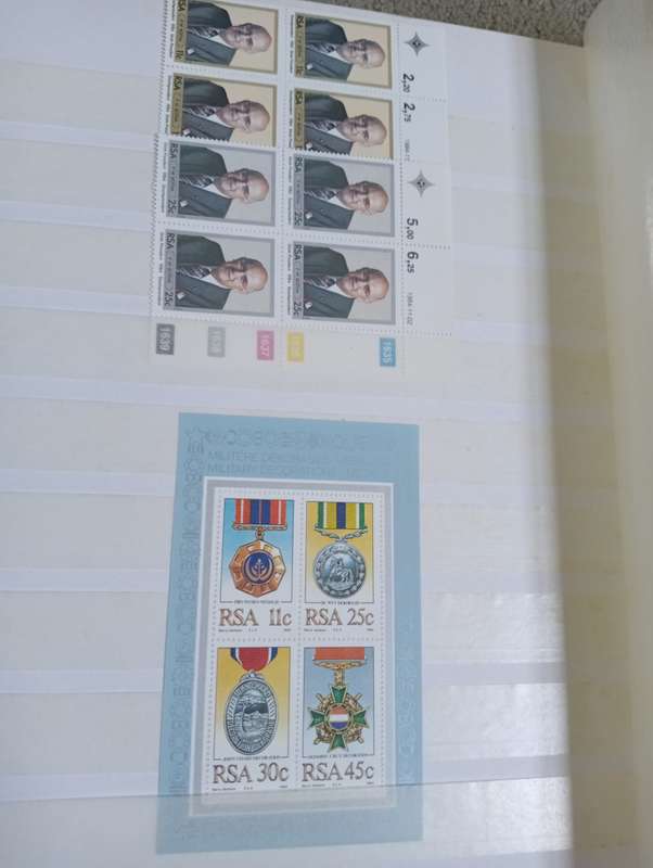 LARGE STOCK BOOK WITH LOVELY SWA SETS FROM VOORTREKKER TO WARS ETC AND MANT RSA CONTROLS SEE BELOW