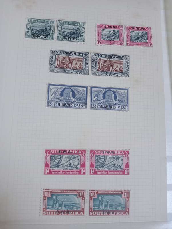 LARGE STOCK BOOK WITH LOVELY SWA SETS FROM VOORTREKKER TO WARS ETC AND MANT RSA CONTROLS SEE BELOW