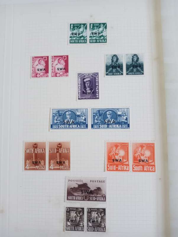 LARGE STOCK BOOK WITH LOVELY SWA SETS FROM VOORTREKKER TO WARS ETC AND MANT RSA CONTROLS SEE BELOW