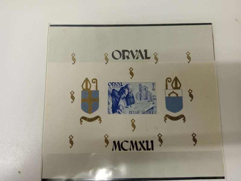 BELGIUM-SCARCE LARGE "ORVAL" MINI SHEET VFM