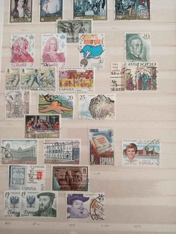 A LOVELY SCARCE SPANISH COLLECTION ON 12  STOCK PAGES-MUST SEE BELOW
