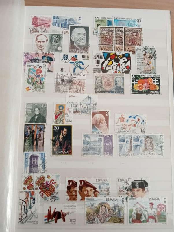 A LOVELY SCARCE SPANISH COLLECTION ON 12  STOCK PAGES-MUST SEE BELOW