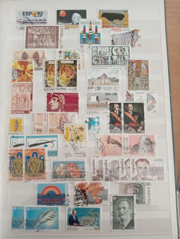A LOVELY SCARCE SPANISH COLLECTION ON 12  STOCK PAGES-MUST SEE BELOW