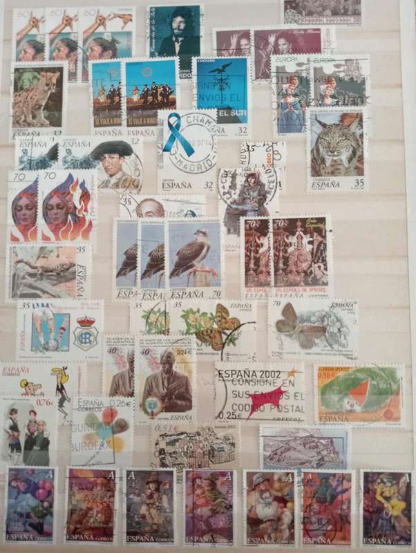 A LOVELY SCARCE SPANISH COLLECTION ON 12  STOCK PAGES-MUST SEE BELOW