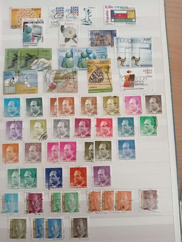A LOVELY SCARCE SPANISH COLLECTION ON 12  STOCK PAGES-MUST SEE BELOW