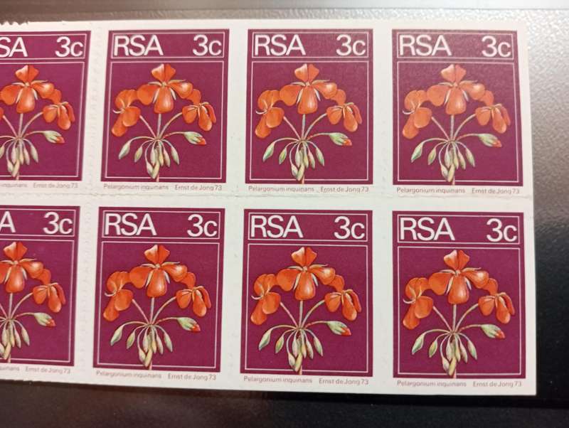 RSA-EXTREMELY  RARE ARROW PANE UMM " IMPERF AND PARTLY IMPERF + BLIND PERFS PROGRESSING TO IMPERF "