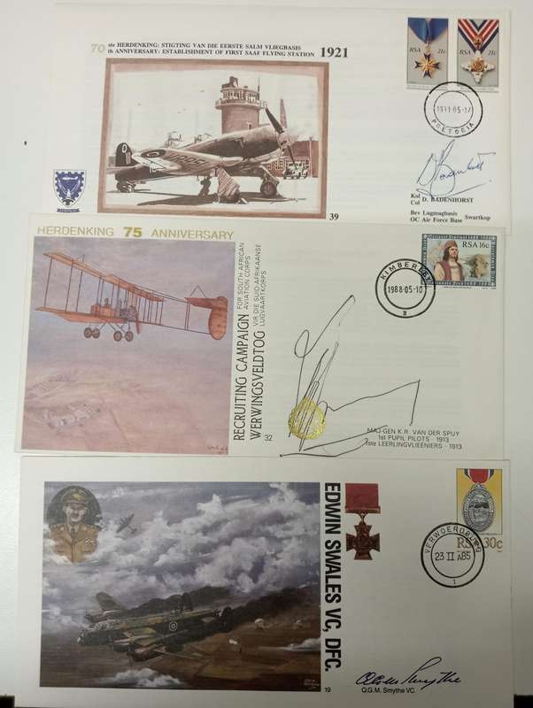 NICE GROUP OF 7 LIMITED SIGNED FLIGHT COVERS-ALL DIFFERENT