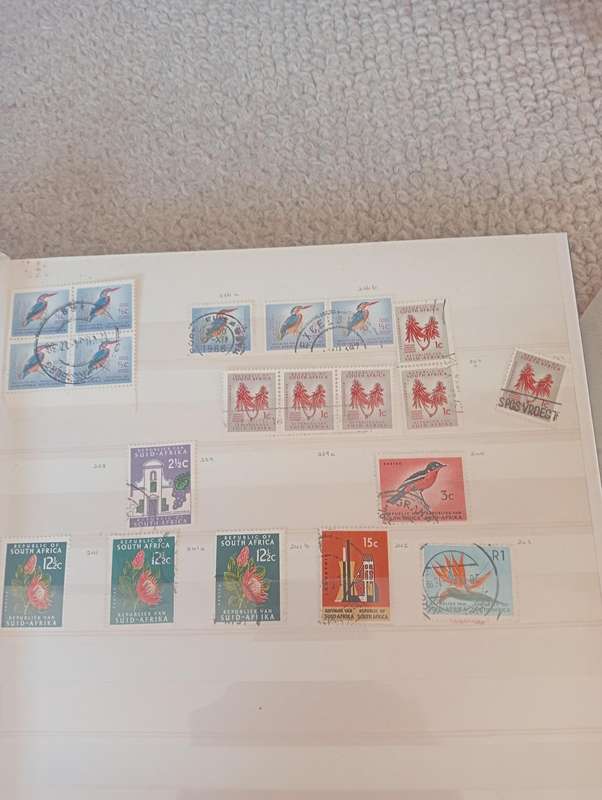 RSA-VERY SCARCE FIRST DEFINITIVE COLLECTION MOSTLY USED BUT MANY SCARCE CONTROLS UMM-SEE BELOW