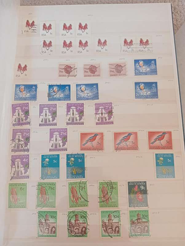 RSA-VERY SCARCE FIRST DEFINITIVE COLLECTION MOSTLY USED BUT MANY SCARCE CONTROLS UMM-SEE BELOW