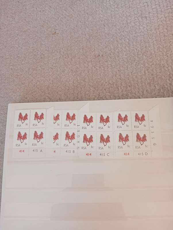 RSA-VERY SCARCE FIRST DEFINITIVE COLLECTION MOSTLY USED BUT MANY SCARCE CONTROLS UMM-SEE BELOW