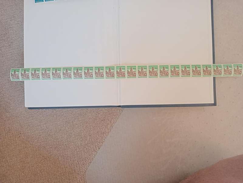 RSA-VERY SCARCE COLLECTION OF COILS STRIPS OF 22-SEE ALL BELOW-TWO NEED CAREFUL SEPARATING