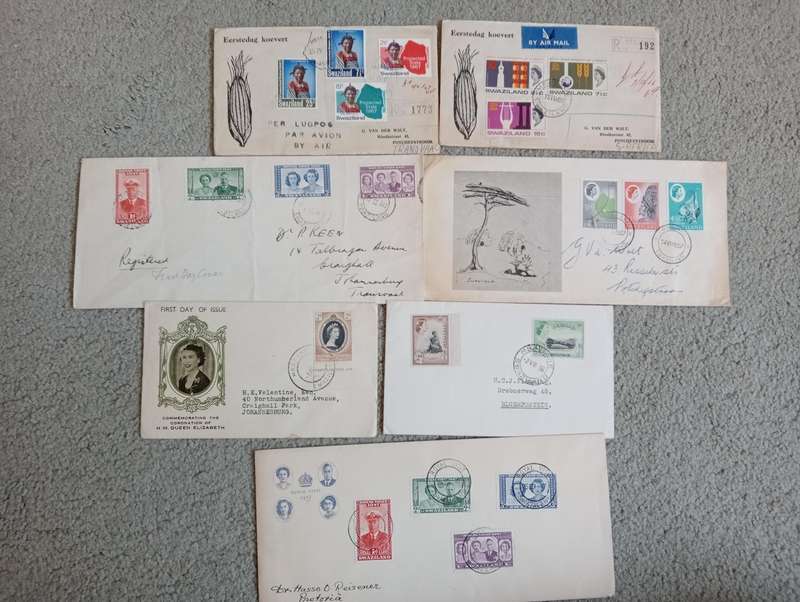 SWAZILAND-SOME NICE EARLY COVERS AND MID PERIOD-SEE BELOW