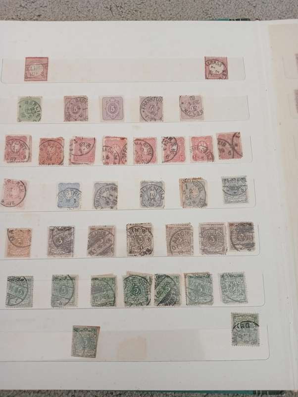 GERMAN REICH-STOCK BOOK FULL OF MANY EARLY VALUABLE LOTS-MANY HUNDREDS-MUST SEE ALL BELOW