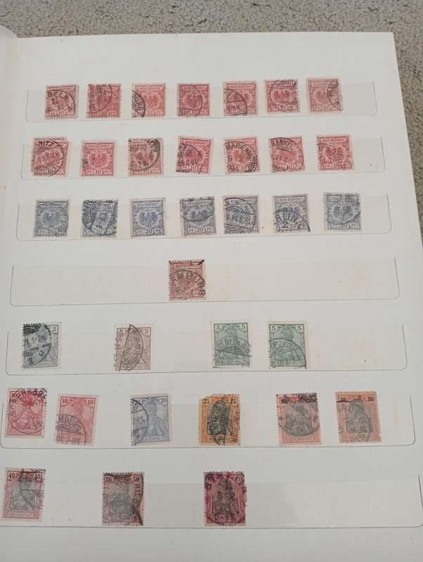 GERMAN REICH-STOCK BOOK FULL OF MANY EARLY VALUABLE LOTS-MANY HUNDREDS-MUST SEE ALL BELOW