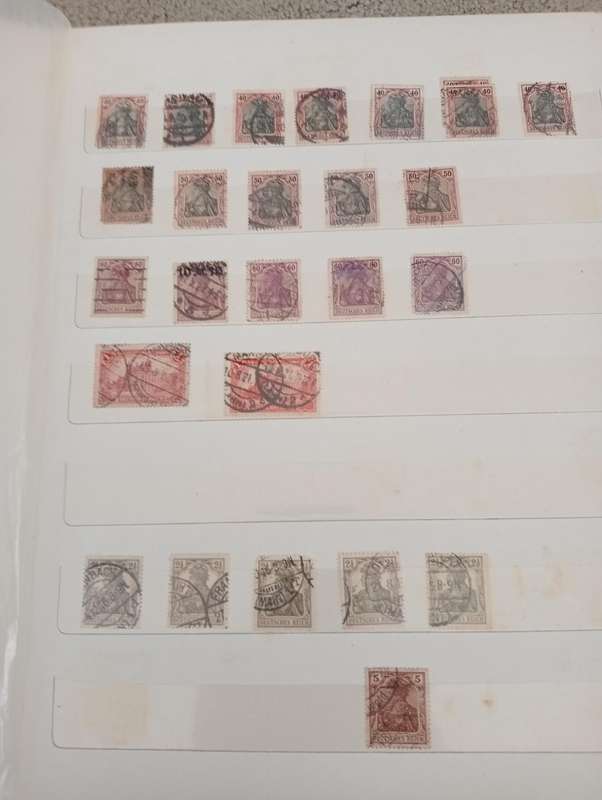 GERMAN REICH-STOCK BOOK FULL OF MANY EARLY VALUABLE LOTS-MANY HUNDREDS-MUST SEE ALL BELOW