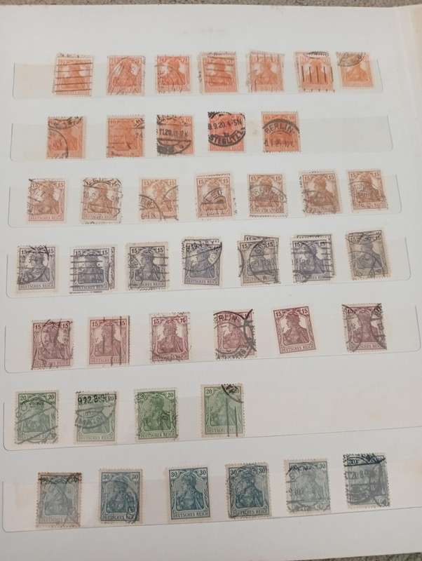 GERMAN REICH-STOCK BOOK FULL OF MANY EARLY VALUABLE LOTS-MANY HUNDREDS-MUST SEE ALL BELOW