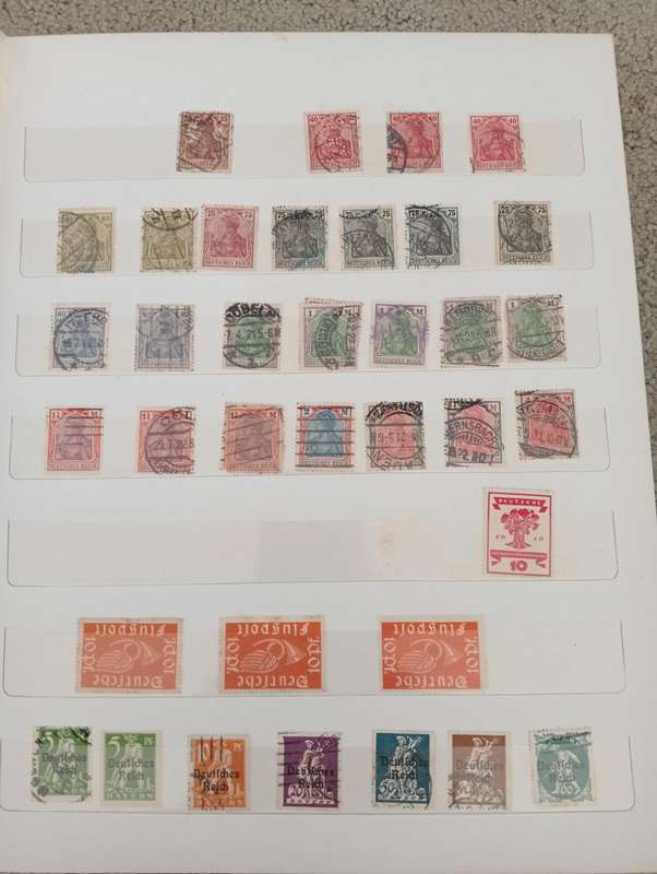 GERMAN REICH-STOCK BOOK FULL OF MANY EARLY VALUABLE LOTS-MANY HUNDREDS-MUST SEE ALL BELOW