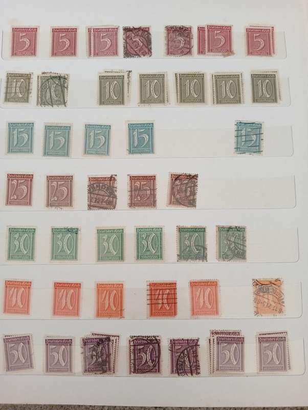 GERMAN REICH-STOCK BOOK FULL OF MANY EARLY VALUABLE LOTS-MANY HUNDREDS-MUST SEE ALL BELOW