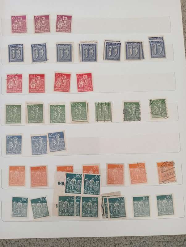 GERMAN REICH-STOCK BOOK FULL OF MANY EARLY VALUABLE LOTS-MANY HUNDREDS-MUST SEE ALL BELOW