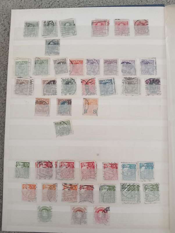 DENMARK-STOCK BOOK FULL OF MANY EARLY VALUABLE LOTS-MANY HUNDREDS-MUST SEE ALL BELOW