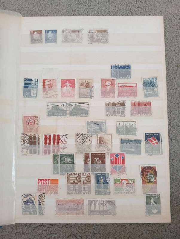 DENMARK-STOCK BOOK FULL OF MANY EARLY VALUABLE LOTS-MANY HUNDREDS-MUST SEE ALL BELOW
