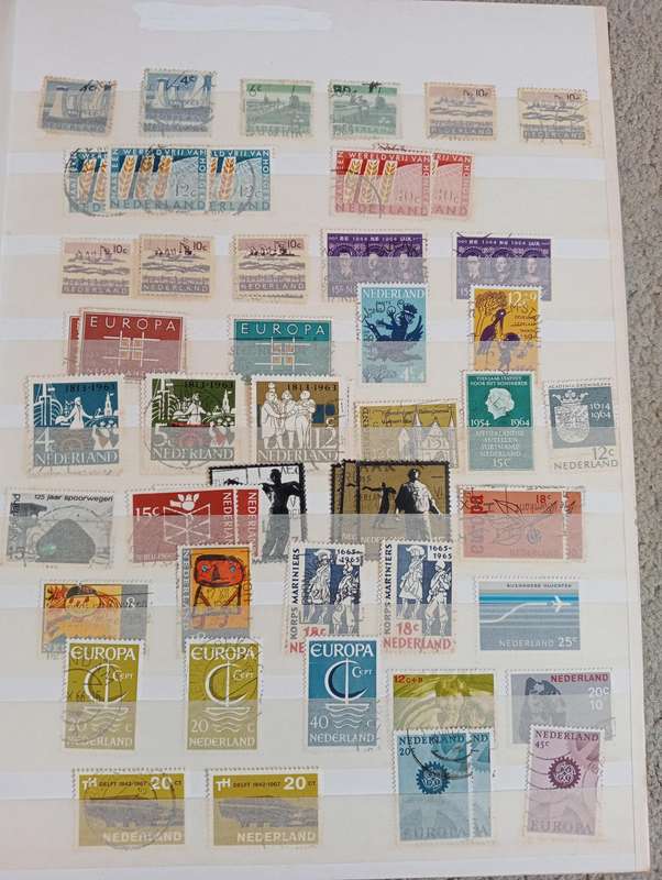 NETHERLAND-MASSIVE COLLECTION EARLIE`S TO MODERN EURO VALUES USED-MUST SEE BELOW