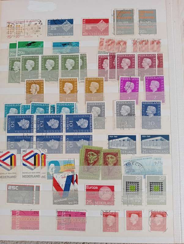 NETHERLAND-MASSIVE COLLECTION EARLIE`S TO MODERN EURO VALUES USED-MUST SEE BELOW