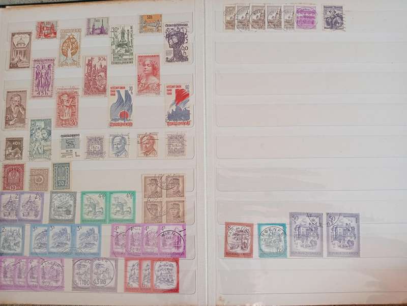 STOCK BOOK WITH USEFUL ITEMS-AUSTRIA ETC-SEE BELOW
