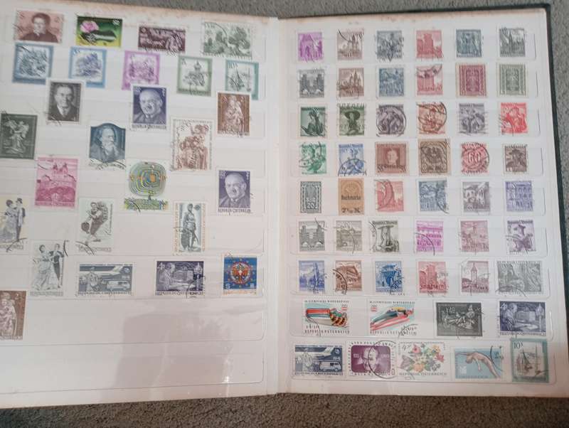 STOCK BOOK WITH USEFUL ITEMS-AUSTRIA ETC-SEE BELOW
