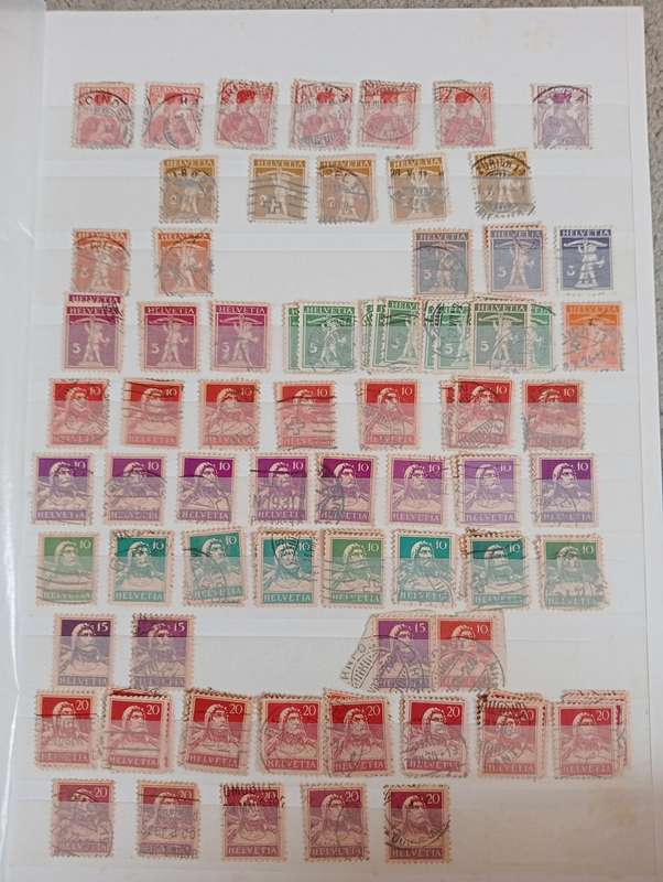 SWITZERLAND-EARLY TO MIS PERIOD COLLECTION IN STOCK BOOK-MUST SEE BELOW